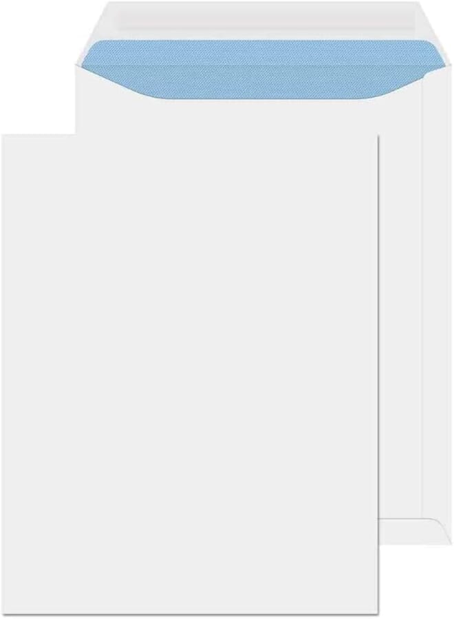 Self Adhesive Envelope, A4, Bright White, 25 Pieces, Printer Safe, Heavy Paper